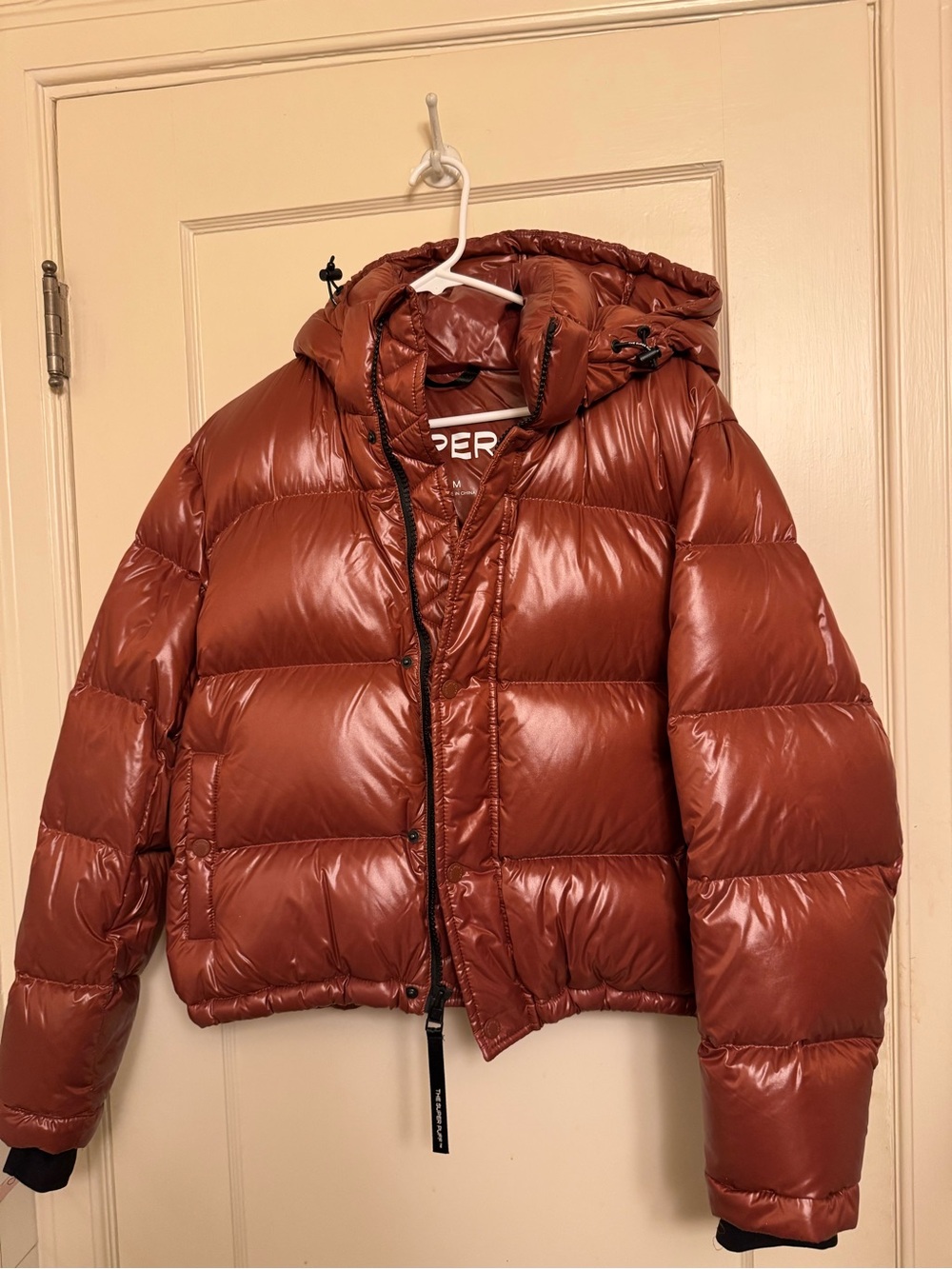 Aritzia Super Puff Shorty Rich Copper